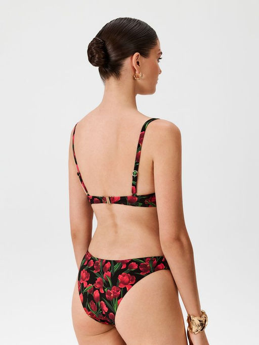 Infinity / Бюстгальтер купальный жен. V-shape Classic Nefeli красный принт - Infinity Lingerie фото 5