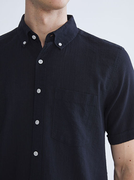 Regular Fit K?sa Kollu Erkek G?mlek