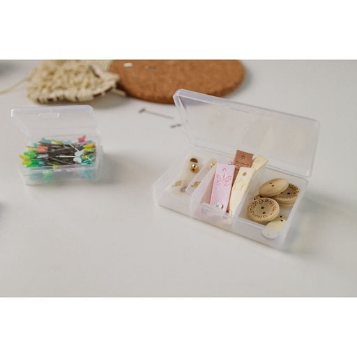 Органайзер для хранения мелочей, 3 ячейки, 11×7×2.5 см, прозрачный