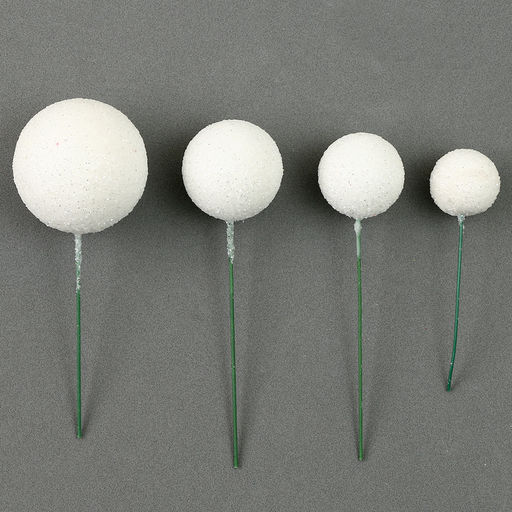 Топпер для торта «Бусины», набор 20 шт., белый