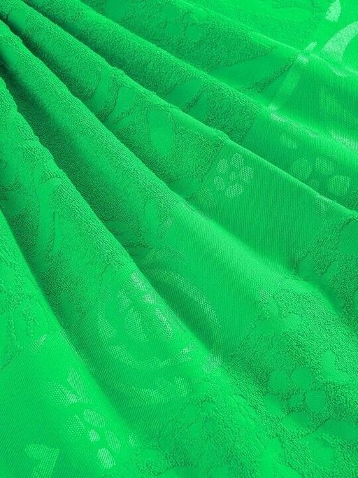 Махровая простыня Букет-ЗЕЛЕНЫЙ 150*200 см. хлопок 100% - Лен поволжья фото 2