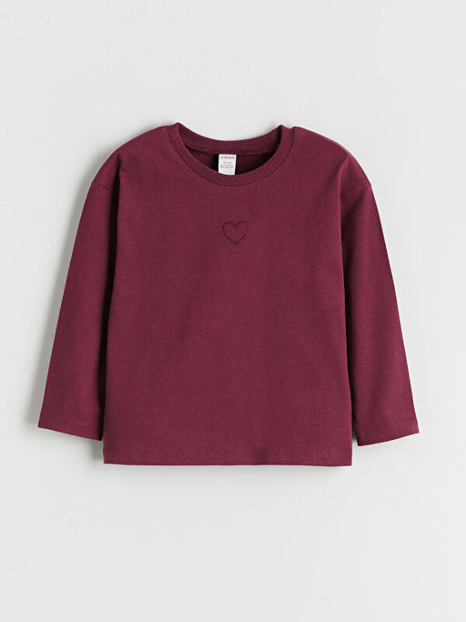 Bisiklet Yaka K?z ?ocuk Ti??rt