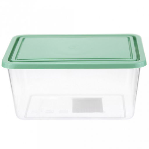Контейнер для продуктов пластмассовый 1,2л, 13х8х17,6см, фисташковый, подходит для СВЧ (Россия)