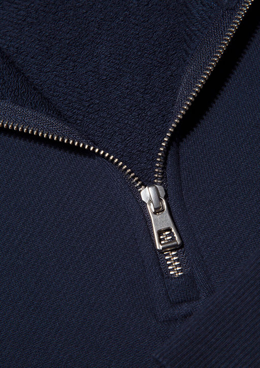 Yar? Fermuarl? Lacivert Sweatshirt - Mavi фото 6