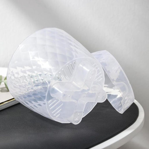 Цена за 3 шт. Горшок для цветов с прикорневым поливом «Румба», 1 л, прозрачный