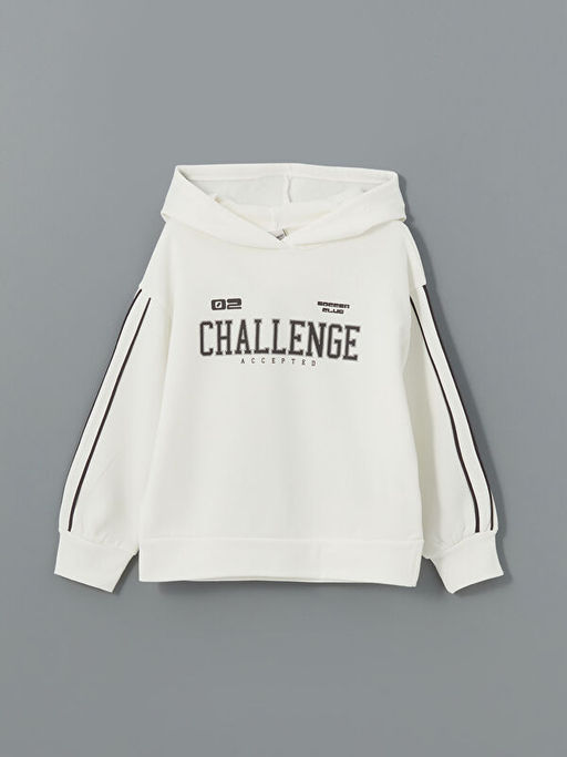 Kap??onlu K?z ?ocuk Sweatshirt