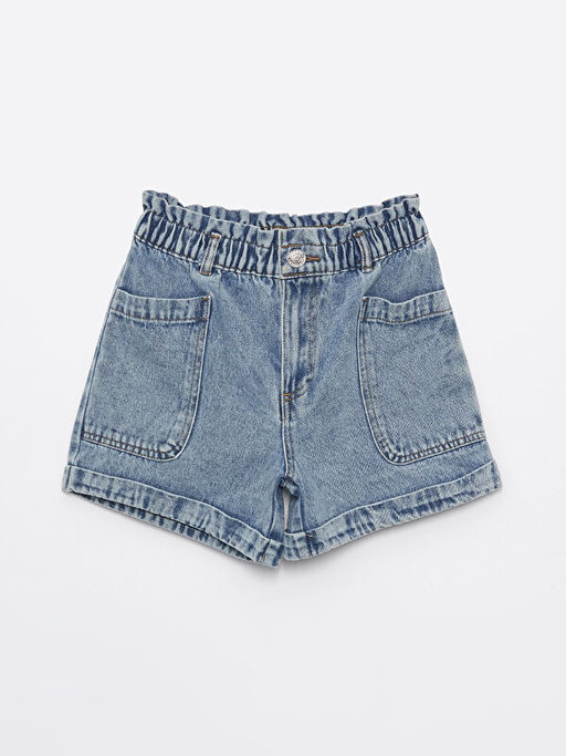 Beli Lastikli K?z ?ocuk Jean ?ort