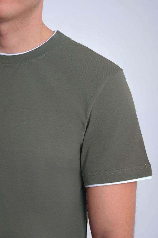 Арт. 67115/5 Футболка мужская 48-56 (5 шт) Цвет:серо-зеленый - Идеал фото 10
