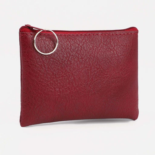 Цена за 2 шт. Кошелёк женский на молнии, 14×1×9 см, бордовый