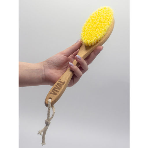 Щётка для сухого массажа класса M с ручкой, 29 см 7935525 - Vival фото 3