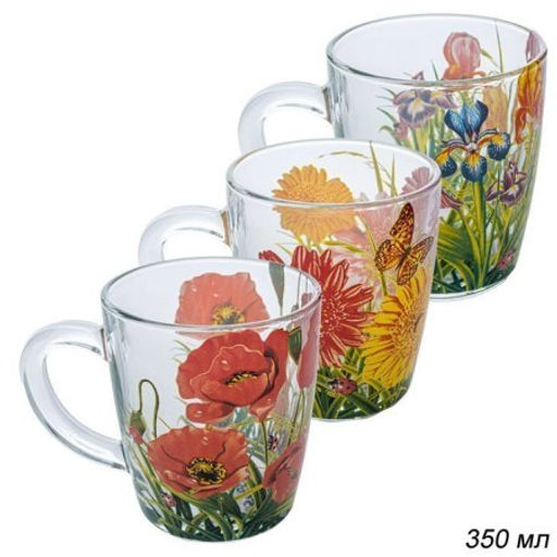 Кружка 325 мл Бейзик Флора круговая / 55531 /уп 12/ - ГалеонТрейд фото 3