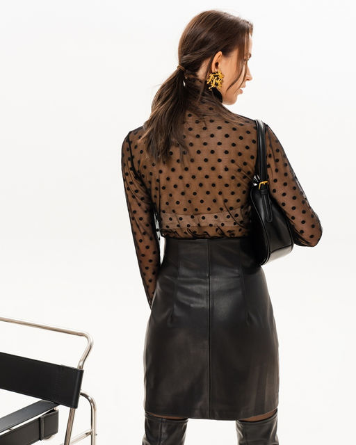 Водолазка-гольф из сетки 457.8.6 - Elena sorti фото 5