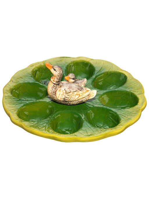 Тарелка д/фарш. яиц 19,5*19,5*7,5 "Уточка" керамика