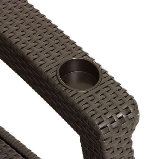 Набор садовой мебели «Ротанг», 4 кресла, стол, коричневый