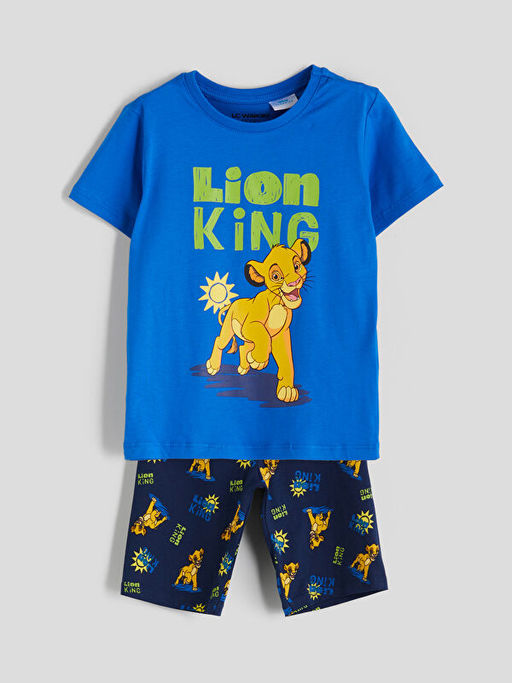Aslan Kral Bask?l? Erkek ?ocuk Pijama Tak?m