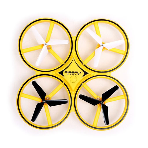 Квадрокоптер радиоуправляемый DRONE, подсветка, работает от аккумулятора, цвет жёлтый - Simaland фото 3