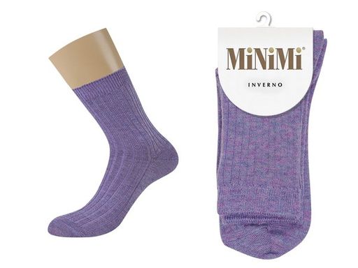 MINI INVERNO 3302 носки жен. (осенние модели) полиамид 20 %, Эластан 15 %, шерсть 18 %, акрил 47 % - lilla - Minimi фото 2