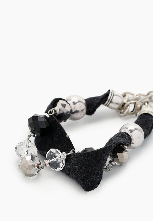 Браслет из серого шерстяного сукна - Модные истории фото 3