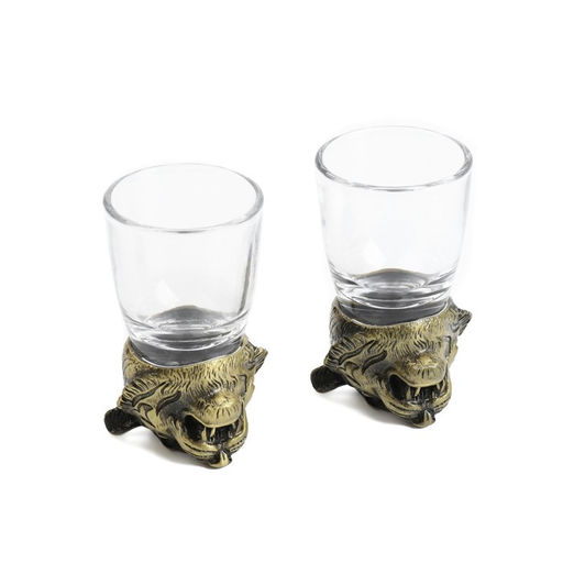 Подарочный набор рюмок-перевёртышей 3 в 1 Тигр, на 2 персоны, рюмка 50 мл, карты - Дарим красиво фото 2