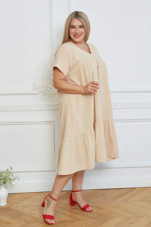 Платье Luxury Moda 1327 бежевый
