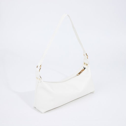 Сумка женская на молнии, белая