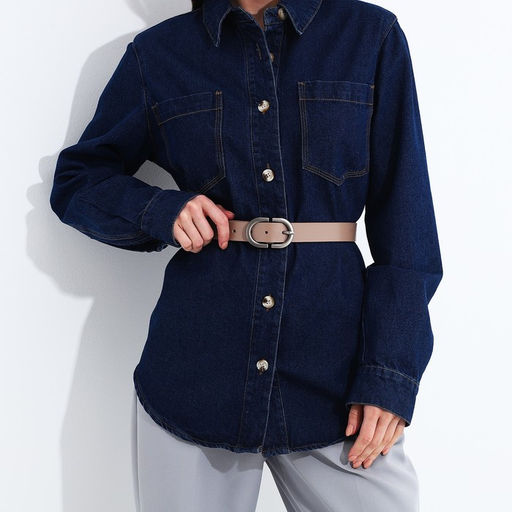 Ремень женский, ширина 3 см, винт, пряжка металл, цвет бежевый - Simaland фото 3