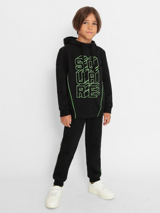 CRB wear/CWKB 90207-22 Костюм для мальчика (толстовка, брюки),черный/Ex.Cherubino