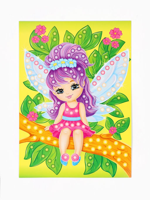 Аппликация бусинами Феечка, 180?250 мм, набор для творчества