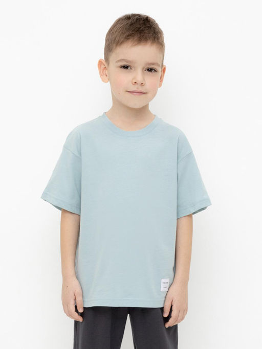 КР 302401/голубой футболка (фуфайка) для мал