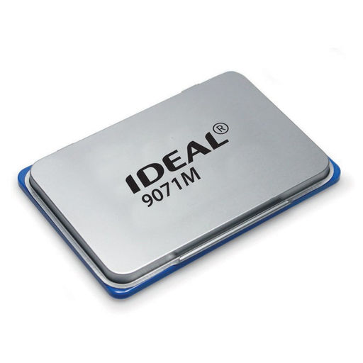 Подушка штемпельная Trodat "IDEAL" 90*56мм (190092, 9071M IDEAL) синяя, металлическая