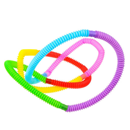 Цена за 20 шт. Игрушка-антистресс Pop Tubes Растяни, МИКС - Funny toys фото 2