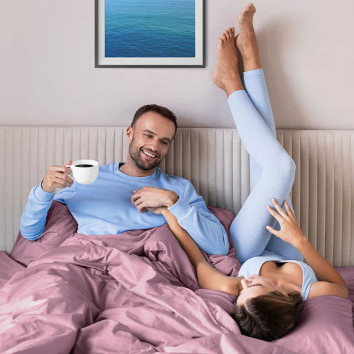 Постельное белье Моноспейс 2сп Max + 4 наволочки, бузина - Ecotex фото 3