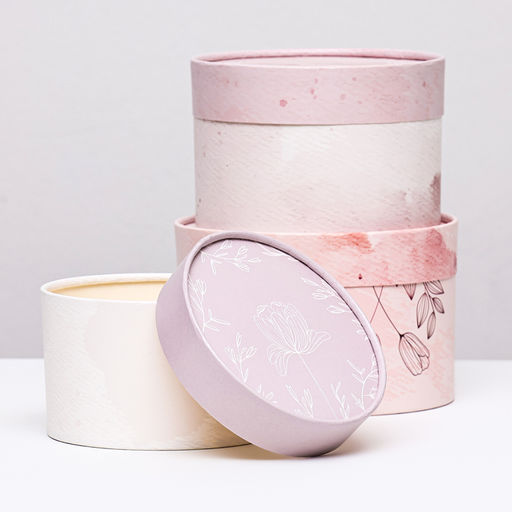 Набор шляпных коробок 3 в 1 Цветы , завальцованная, 16 х 10, 14 х 9, 13 х 8,5 см - UPAK LAND фото 2