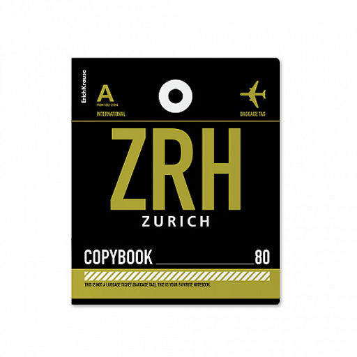 Цена за 5 шт. Тетрадь общая ученическая ErichKrause Багажные бирки, 80 листов, клетка_MIX-PACK фото 7