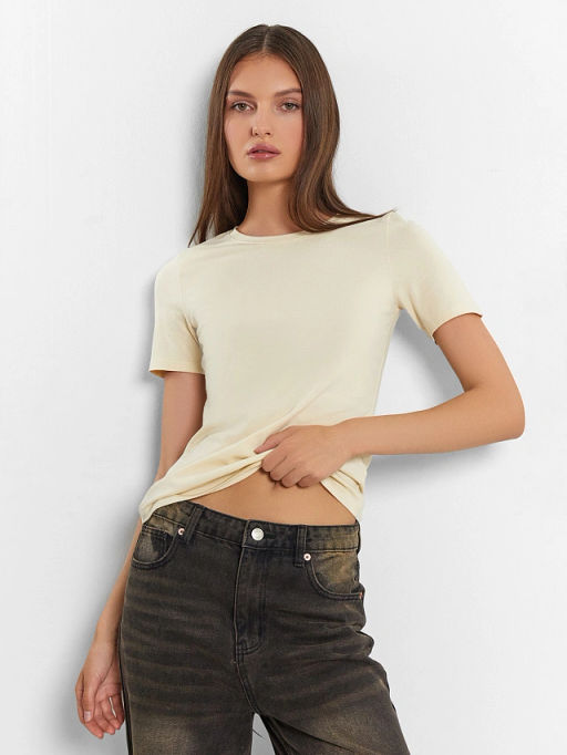 Футболка женская бежевая - Mark formelle фото 6