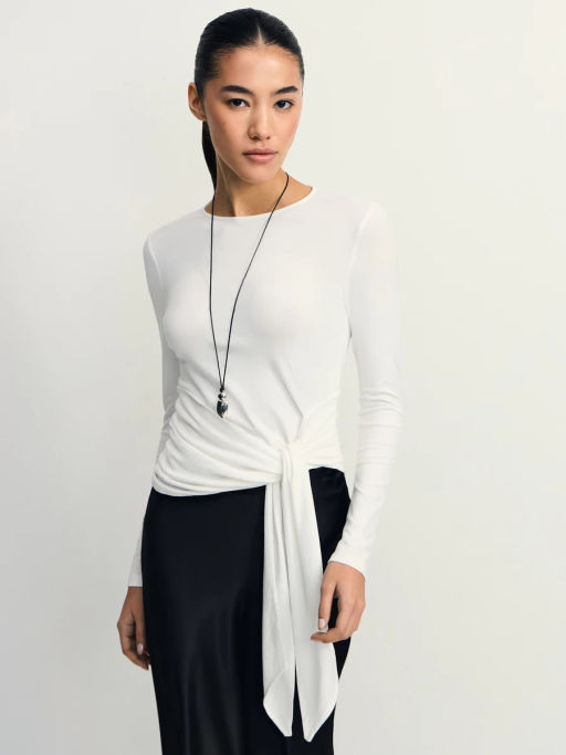 Лонгслив с декоративным узлом / Zarina