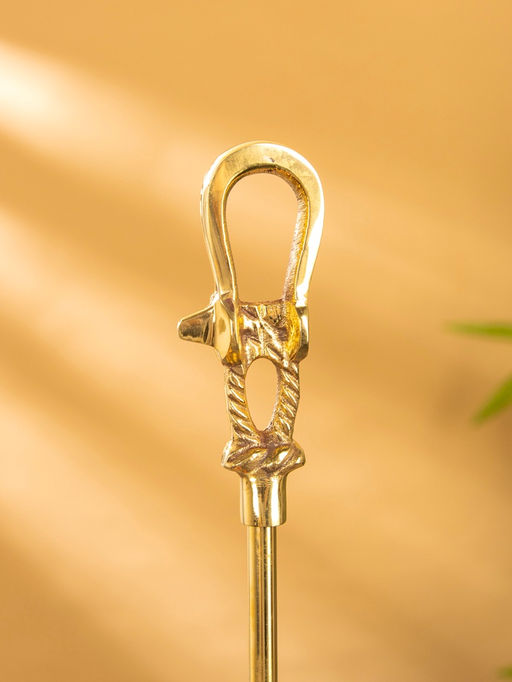 Ложка для обуви «Морская», 51 см, латунь