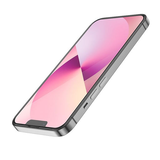 Защитное стекло Hoco A27, для iPhone 13 mini, анти отпечатки, анти царапины, чёрное