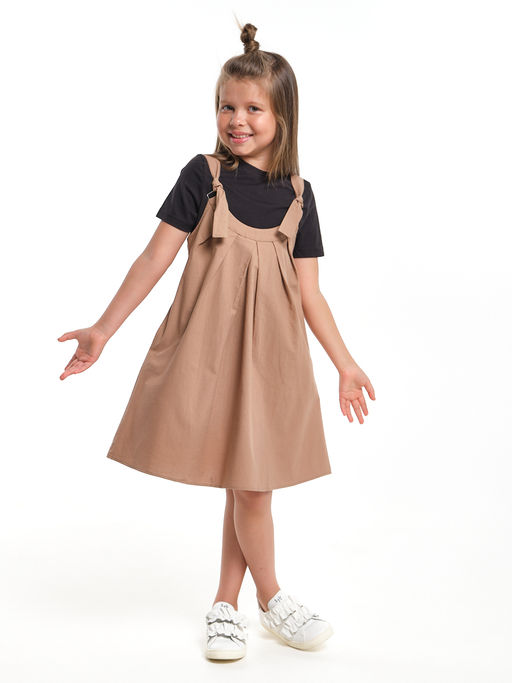 Комплект для девочки UD 7945/7946 черный/коричневый - Mini maxi фото 3