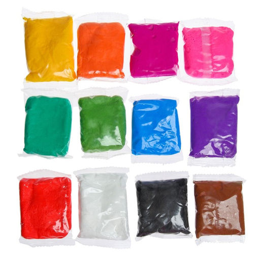 Набор прыгающего пластилина, 12 цветов, Синий Трактор фото 2