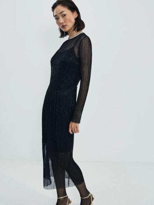 Платье миди с люрексом / Zarina