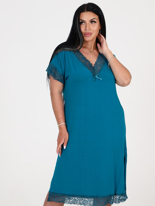 03 СОРОЧКА ЖЕНСКАЯ (Лазурный) - А-дина фото 3