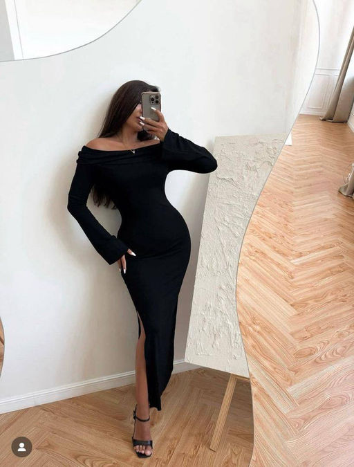 K13287 Платье ЧЕРНЫЙ