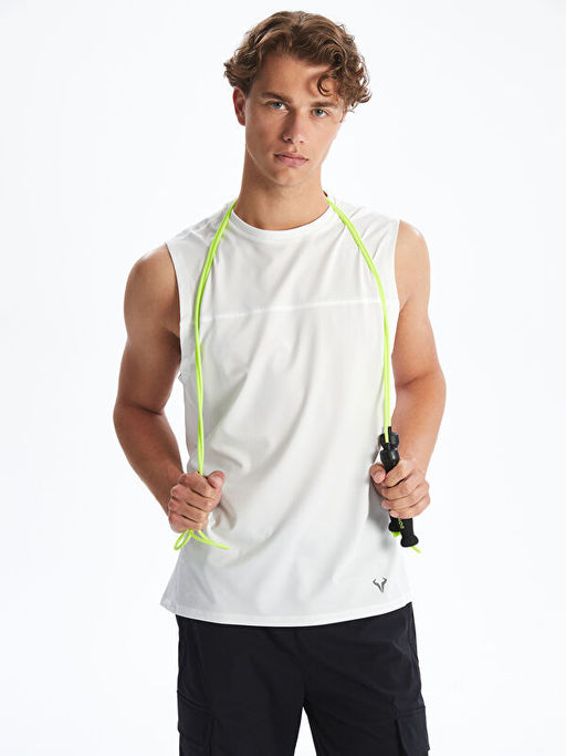 Bisiklet Yaka Erkek Kolsuz Ti??rt