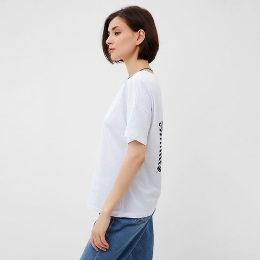 Футболка женская MINAKU «Abstraction» цвет белый, размер 52