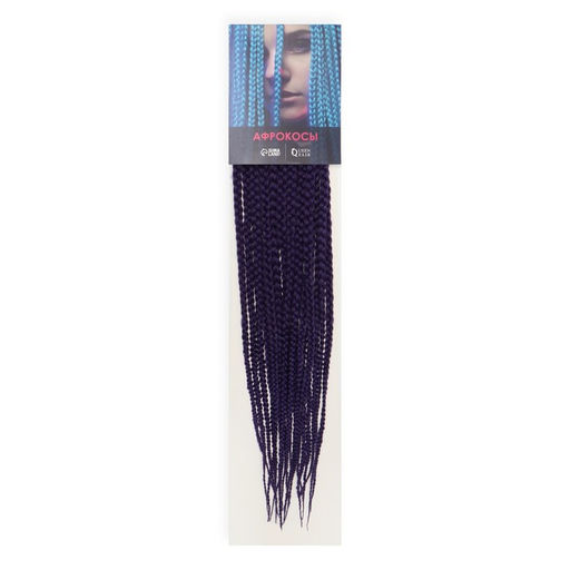 SIM-BRAIDS Афрокосы, 60 см, 18 прядей (CE), цвет фиолетовый(#PUR) - Queen fair фото 5