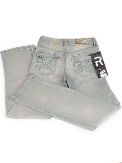 MK1555 GRAY/LT. BLUE Джинсы женские - Fashion фото 4