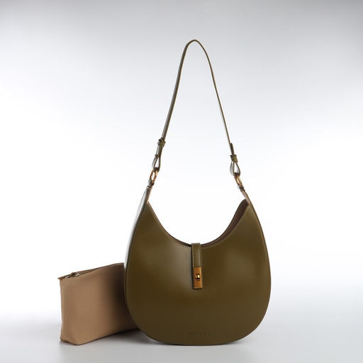 Сумка женская TEXTURA, косметичка, средний размер, цвет хаки  фото 2