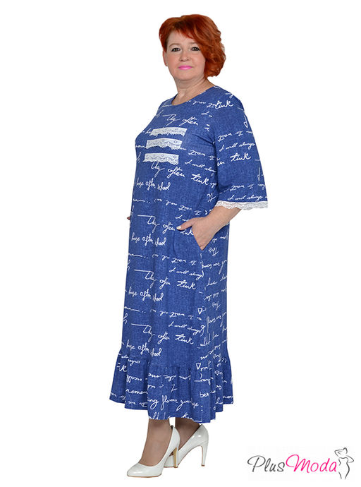 Платье Модель №1942 размеры 44-84 - Plusmoda фото 4
