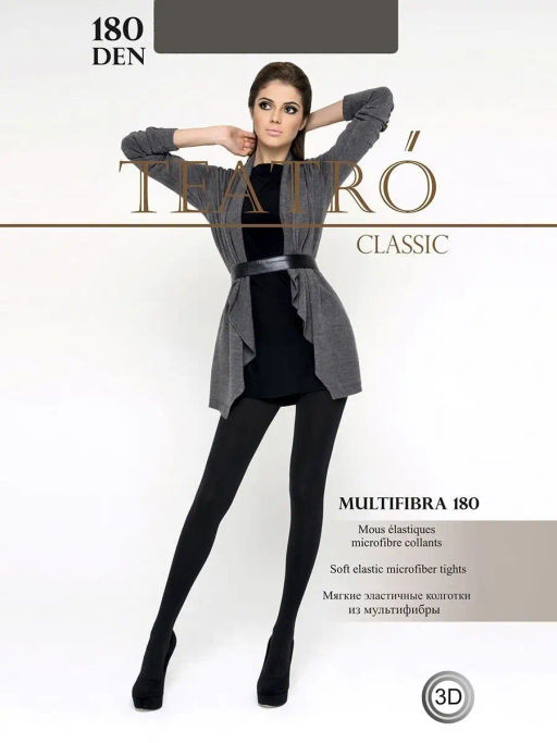 Колготки TEATRO MULTIFIBRA 180 графит  фото 6